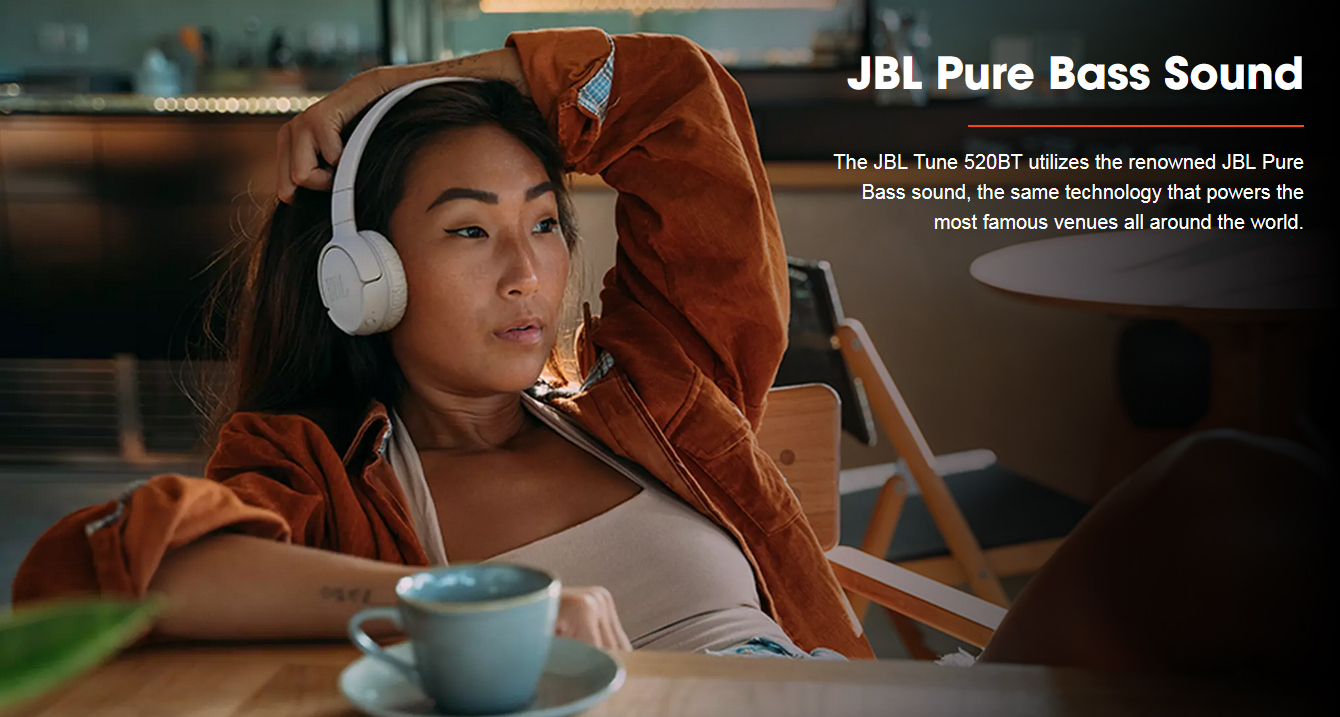 Tai Nghe Chụp Tai Bluetooth JBL Tune 520BT