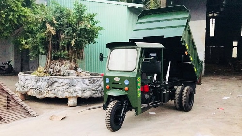 Xe ba bánh máy dầu Kubotu máy nhật 18 mã lực