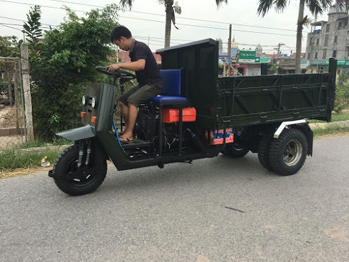 Xe ba bánh bánh máy Kubotu