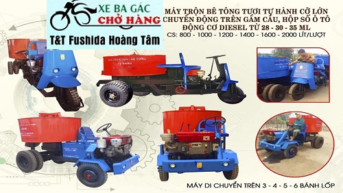Giá máy trộn bê tông tự hành