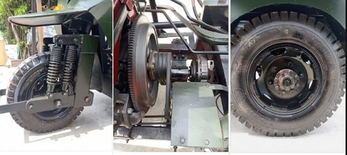 Dấu hiệu lốp xe ba bánh gặp sự cố