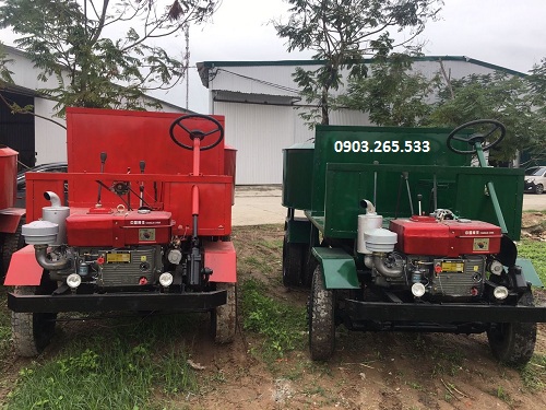 Máy trộn bê tông tự hành 2 khối