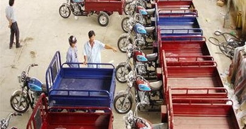 Số lượng người sử dụng xe 3 gác Trung Quốc khá lớn