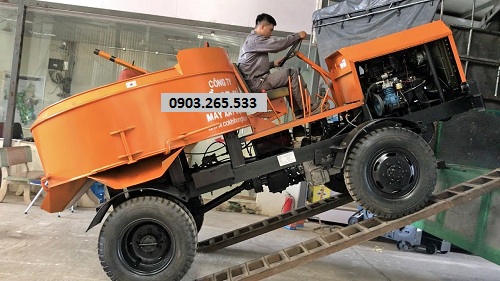 Xe trộn bê tông tự chế