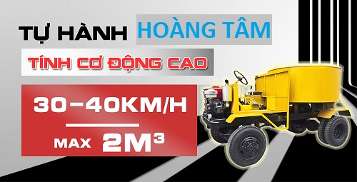 Ưu điểm vượt trội của xe trộn bê tông tự hành