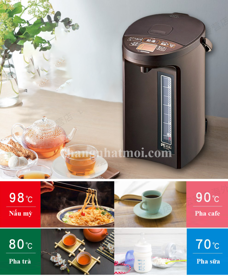 Bình Thủy Điện Dung Tích Lớn Zojirushi CV-RA50