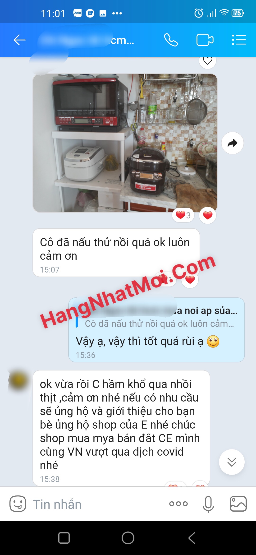 Nồi áp suất điện EL-MA30 Khách đã sử dụng nhận xét