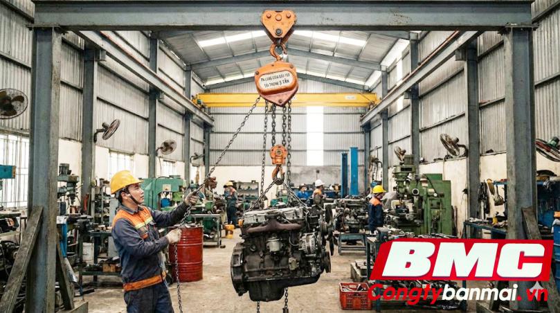 ba lăng xích kéo tay