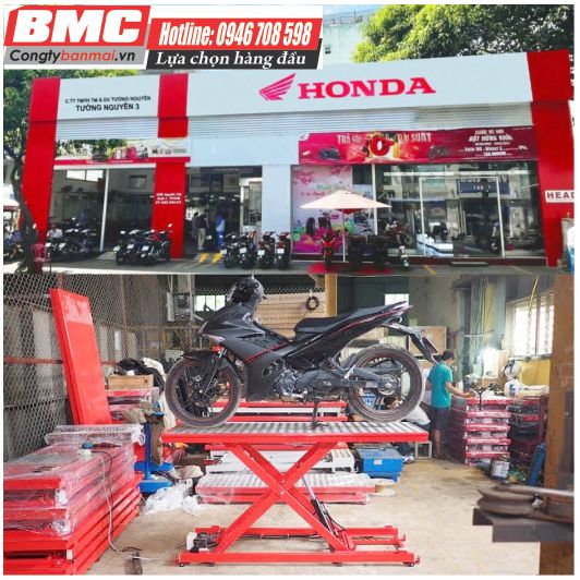 bàn nâng sửa xe máy