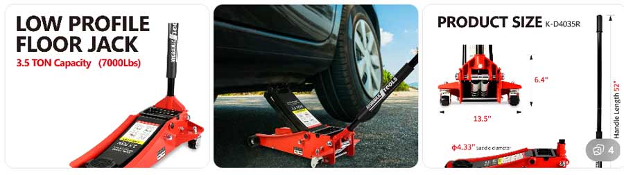 Bước 2 — Đặt kích vào đúng vị trí