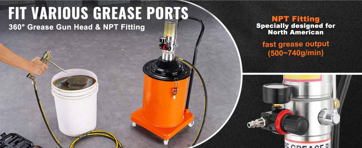 các loại máy bơm mỡ