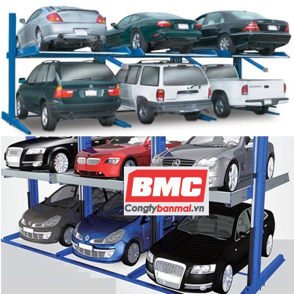 cầu nâng đỗ xe ô tô gia đình kiểu 2 trụ