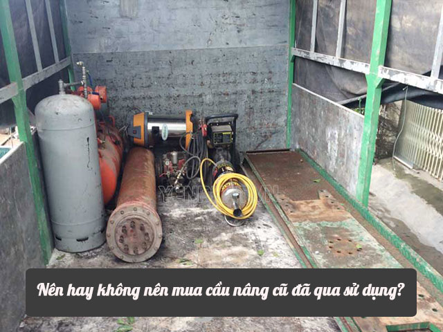 cầu nâng 1 trụ cũ thanh lý