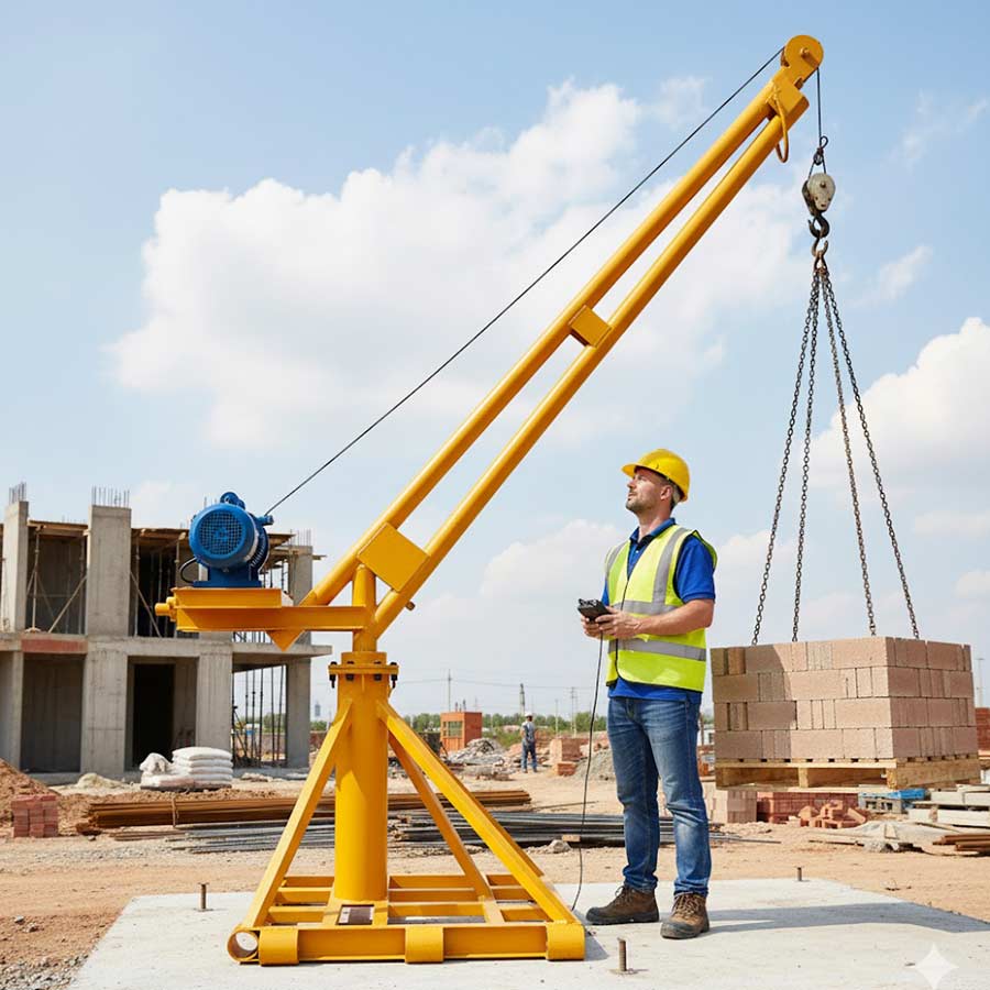 Máy tời xấy dựng 360 độ