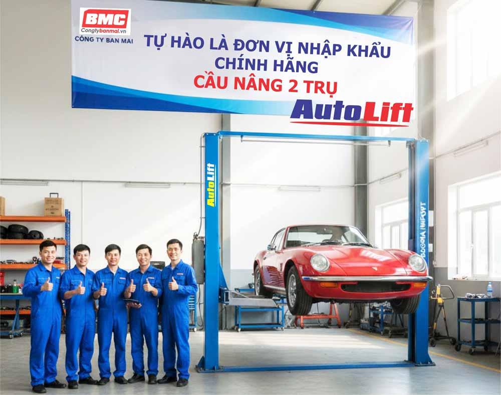 Địa chỉ uy tín mua cầu nâng 2 trụ 4 tấn tại Hà Nội và TP. Hồ Chí Minh