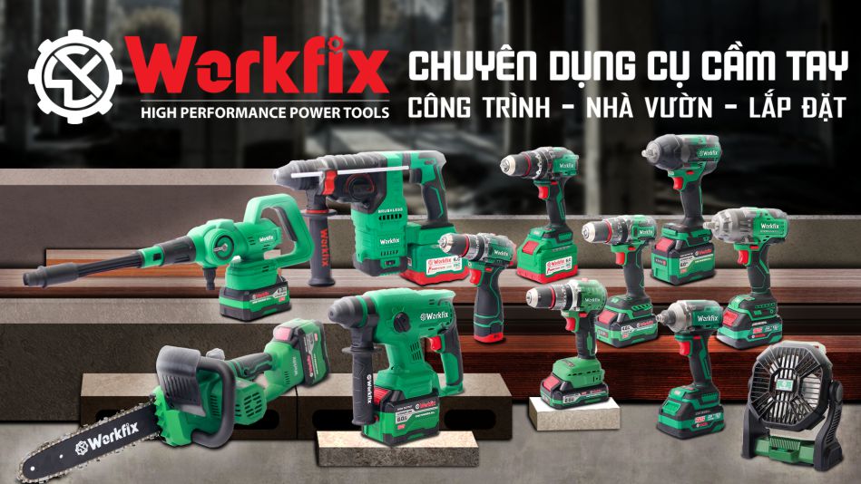 Dụng cụ cầm tay Pin Lithium Workfix
