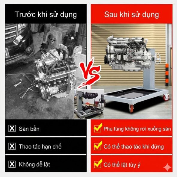 Giá tháo lắp động cơ ô tô
