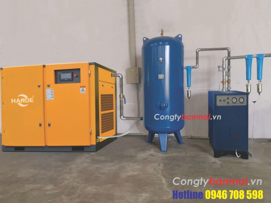 máy nén khí trục vít hande