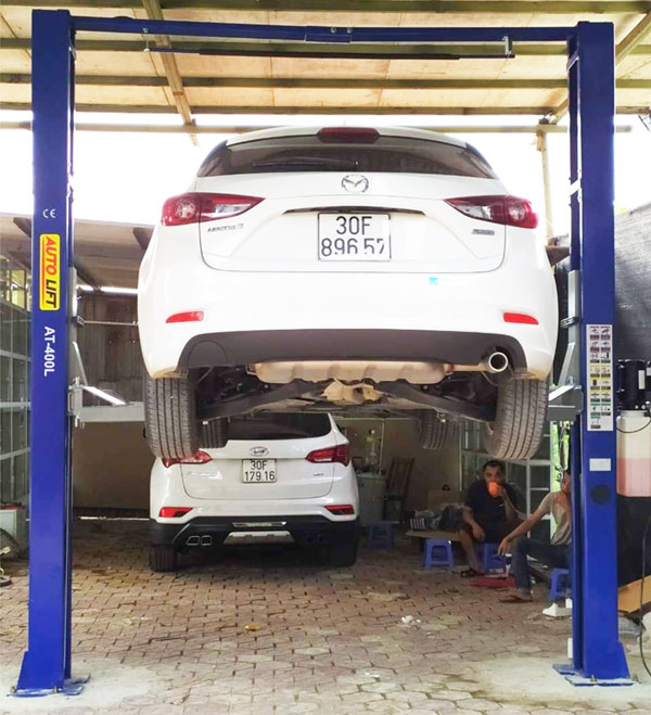 Lắp đặt cầu nâng 2 trụ cổng trên AT -400L