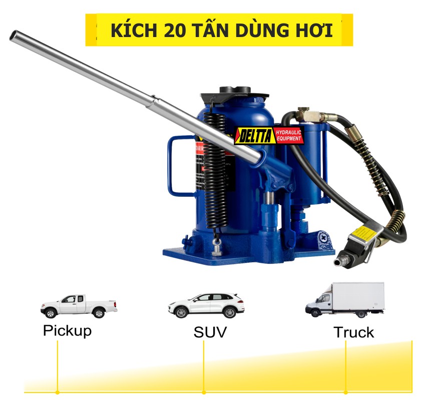 hình ảnh kích đội hơi 20 tấn cao HJ2002