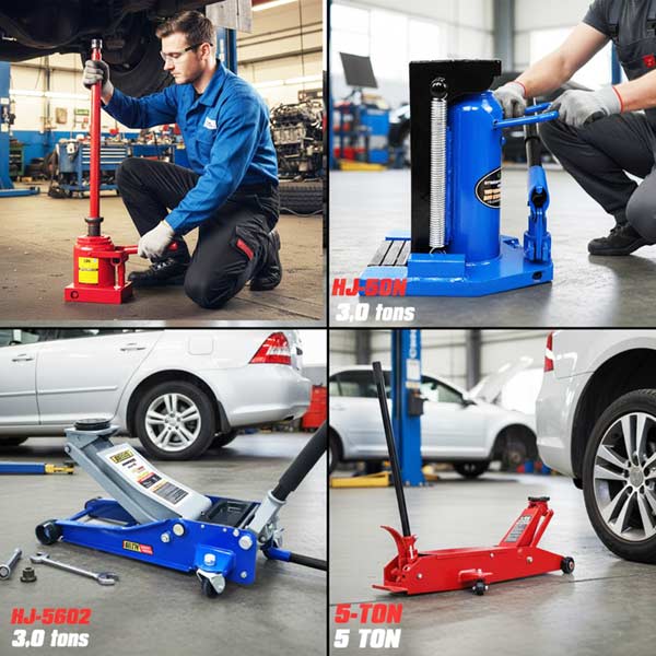 hình ảnh kích thuỷ lực sử dụng trong gara ô tô