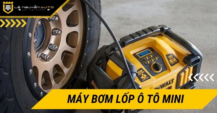 Máy bơm lốp mini chuyên bơm lốp xe Vios