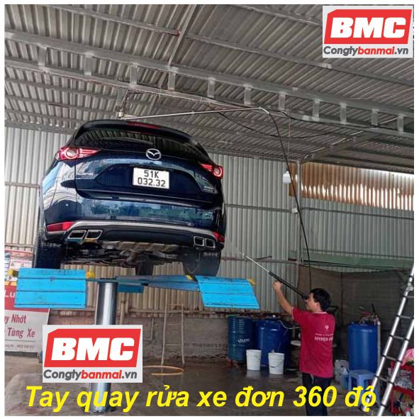 hình ảnh tay quay rửa xe đơn 360 độ