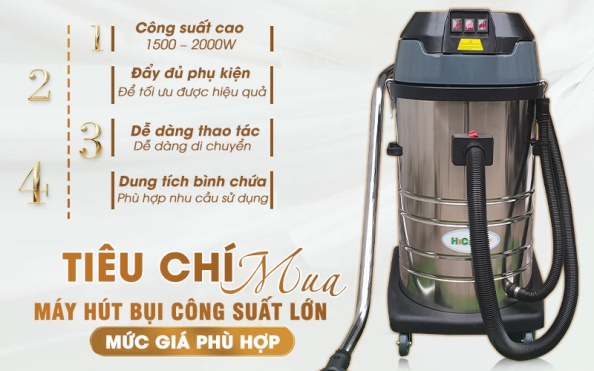 hướng dẫn sử dụng máy hút bụi công nghiệp Hiclean