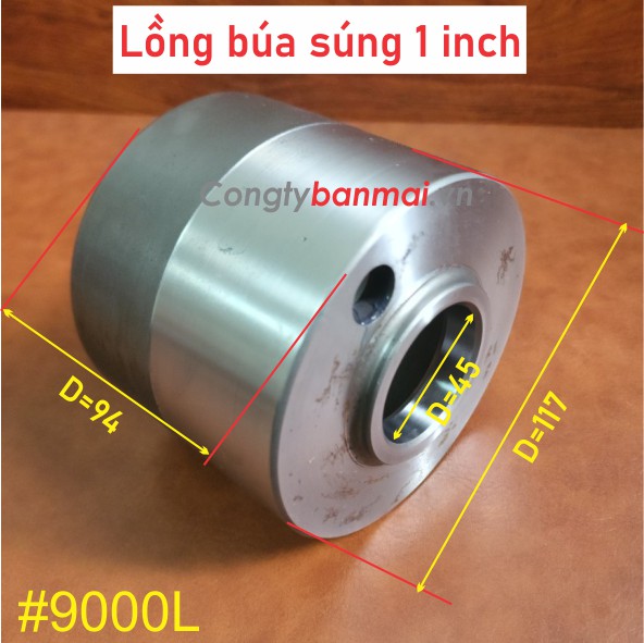 Kích thước lống búa súng bắn bulong băng hơi