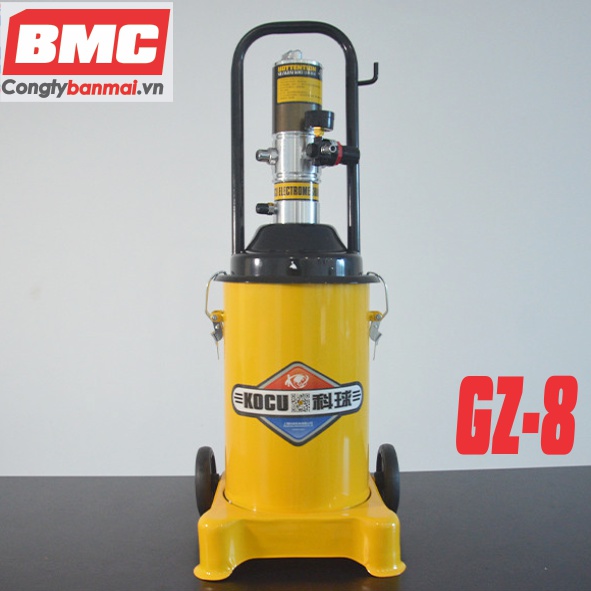 Máy bơm mỡ khí nén Kocu GZ-8 dung tích 12 lít