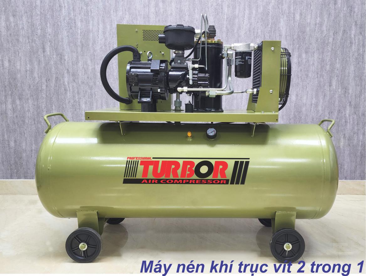 Máy nén khí trục vít 2 trong 1 tiết kiệm năng lượng
