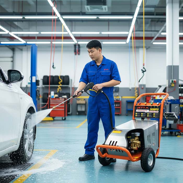 Máy phun rửa xe ô tô