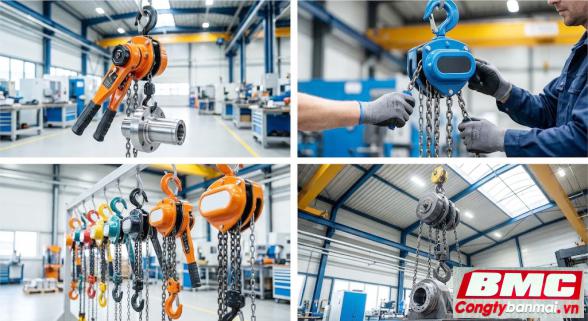 Pa lăng xích kéo tay Kyoto 5 tấn 5 mét HSC5050