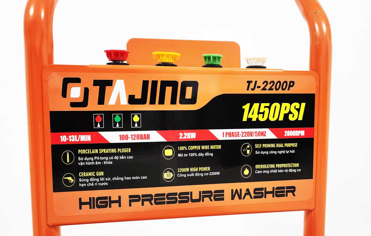 Hình ảnh Panel máy rửa xe máy cao áp TJ-2200P