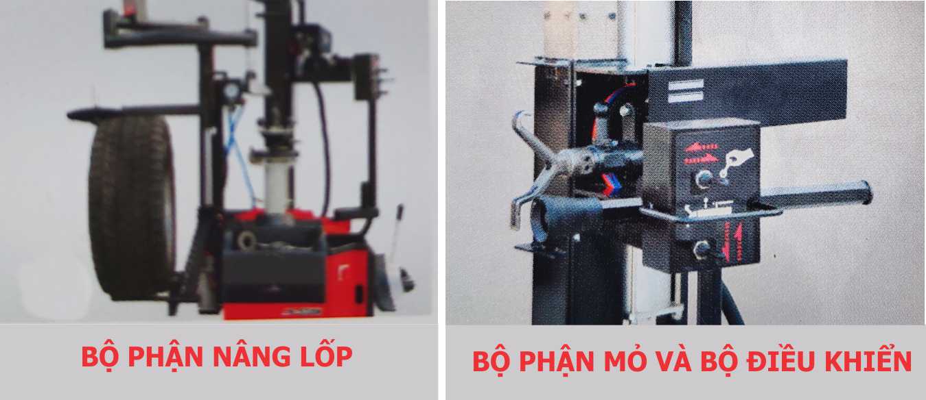hỉnh ảnh máy ra vào lốp Tự động TC-1617B