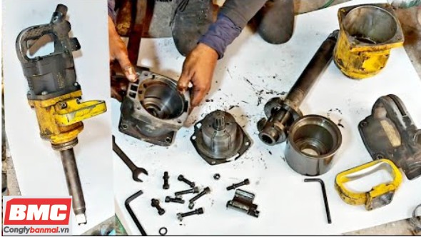 sửa chữa súng mở ốc bằng hơi