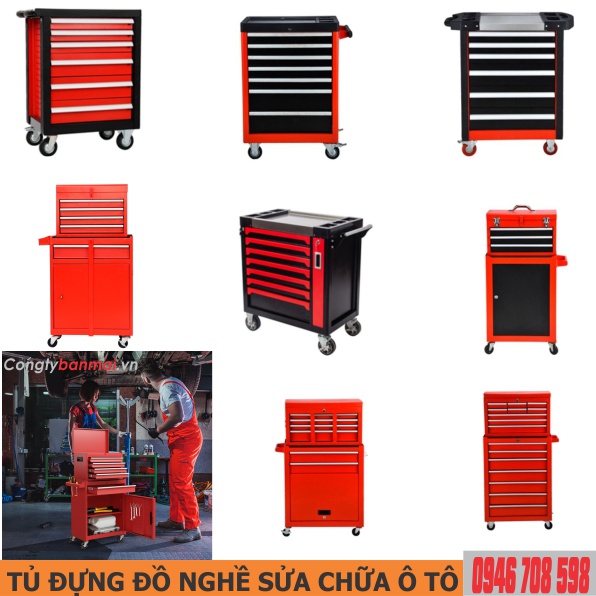 tủ đựng đồ nghề sửa chữa ô tô xe máy, tủ đồ nghề 