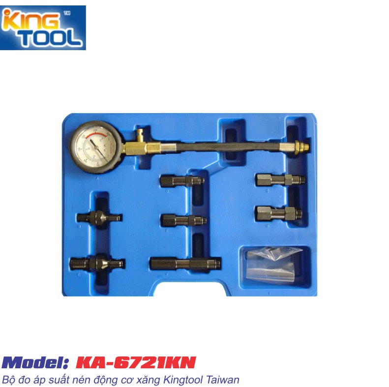 Bộ đo áp suất nén động cơ xăng Kingtool Taiwan KA-6721KN