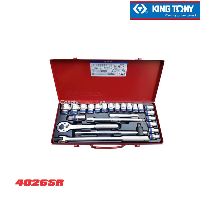 Bộ khẩu tuýp hoa thị cỡ 1/2 inch 4026SR