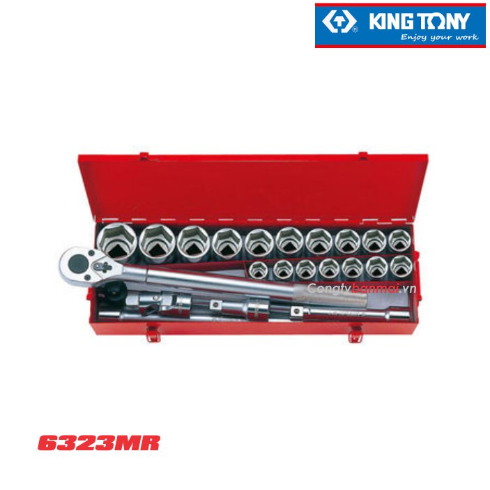 Bộ khẩu tuýp lục giác 3/4'' Kingtony 6323MR