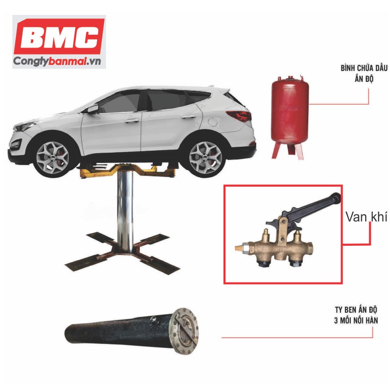 Hệ thống van đóng mở cầu nâng rửa xe ô tô