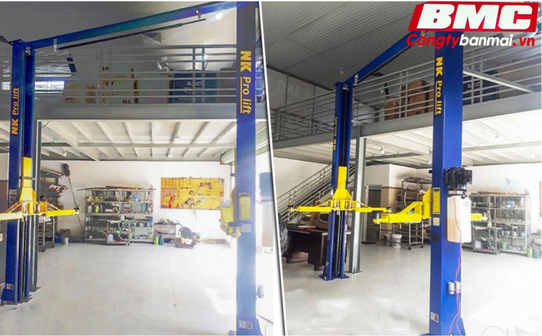 Cầu nâng 2 trụ cổng trên trên NK Pro Lift NK-4000L 4 tấn