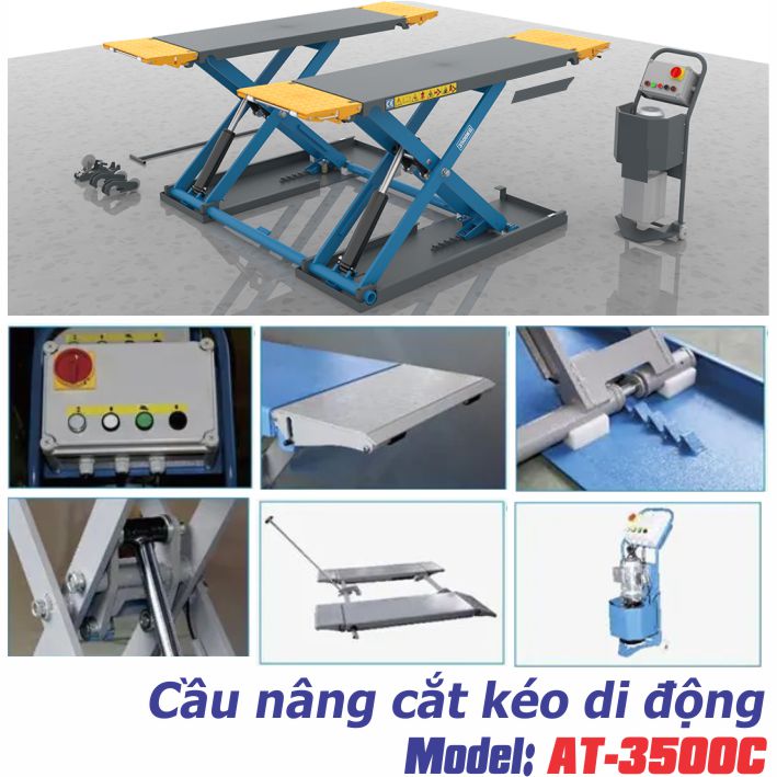 Cầu nâng bụng di động 3,5 tấn Autolift AT-3500C