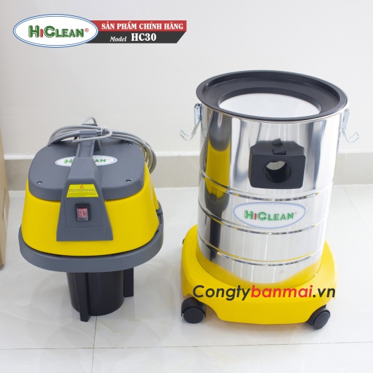 cấu tạo máy hút bụi khô ướt Hiclean HC-30 