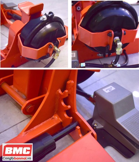 cơ cấu máy ép lốp xe ô tô tải