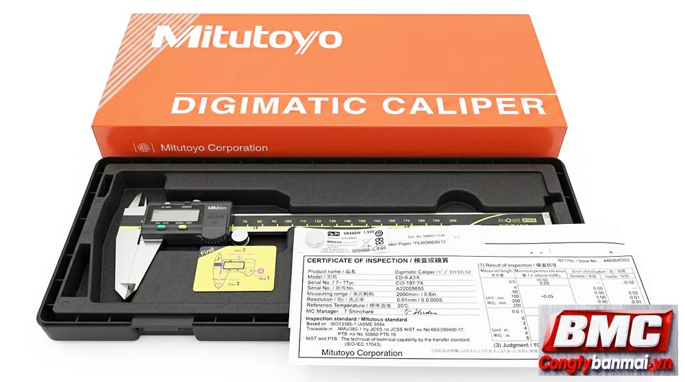 Địa chỉ uy tín mua thước cặp điển tử Mitutoyo 500-197-30 dải đo 0-200mm chính hãng