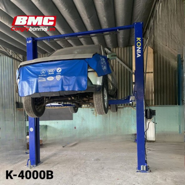 Hình ảnh cầu nâng 2 trụ giằng trên KONIA K-4000B 4 tấn