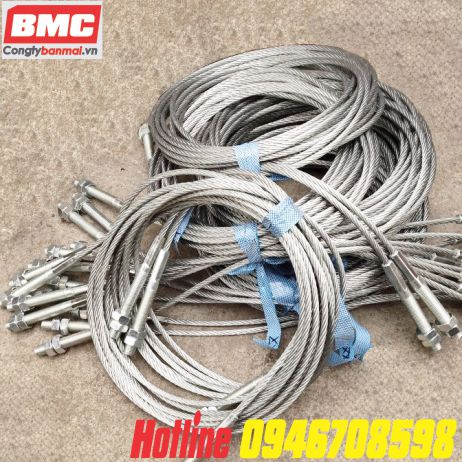 hình ảnh dây cáp cầu nâng 2 trụ