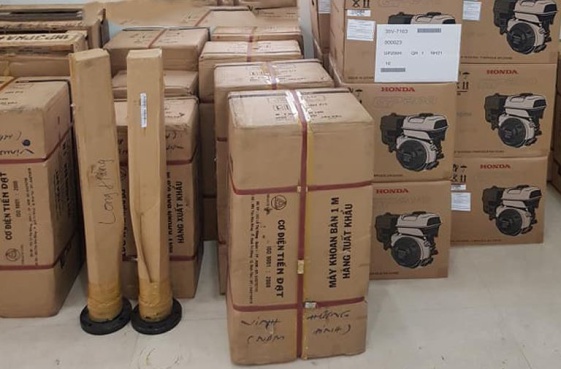 bao bì đóng gói máy khoan bàn tiến đạt 1/2hp-1m