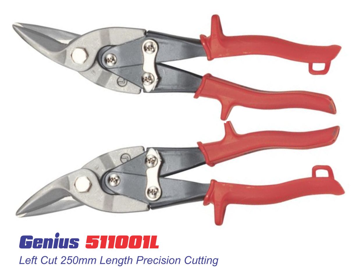 hinh ảnh kéo cắt tôn mũi cong trái Genius 511001L